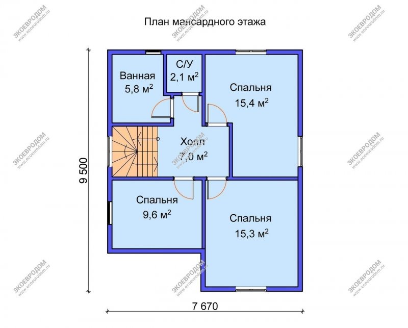 Планировки домов на 6 спален