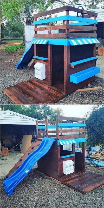 Кукольный домик из паллетов