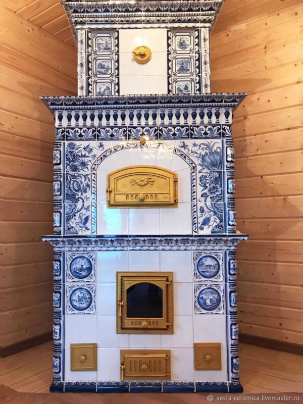 Печь голландка шведка с духовкой