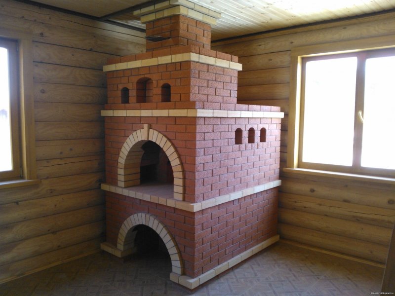 Мини русская печь с лежанкой