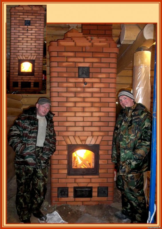 Монтаж печки Голландки