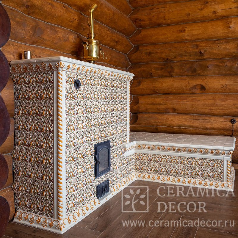 Старинная русская печь с лежанкой