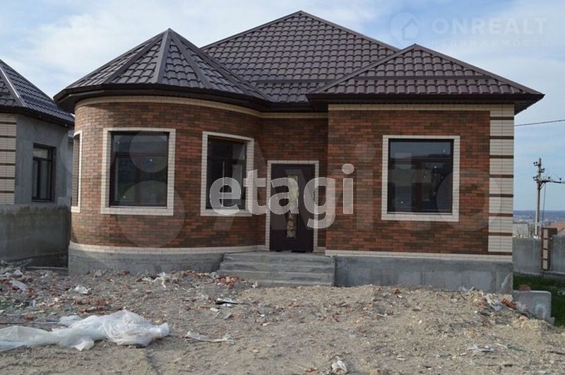 Одноэтажный дом из баварской кладки