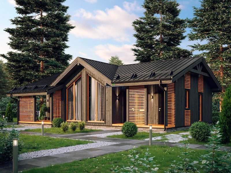 Дом из клееного бруса 100м2 проекты