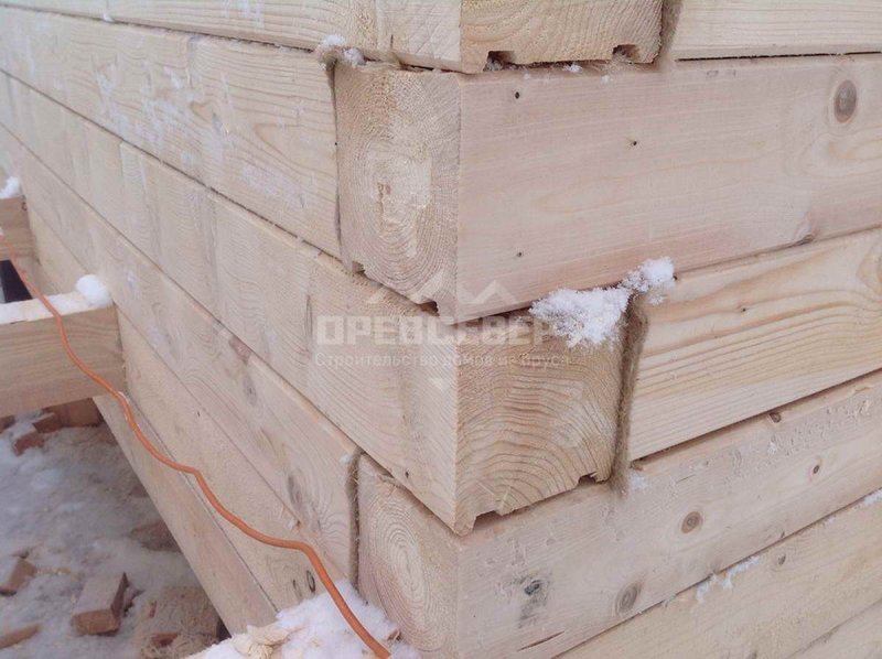 Теплый угол профилированный брус 150 150