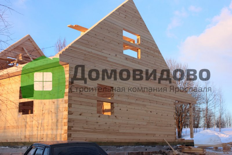 Готовый дом теплый угол из бруса фото