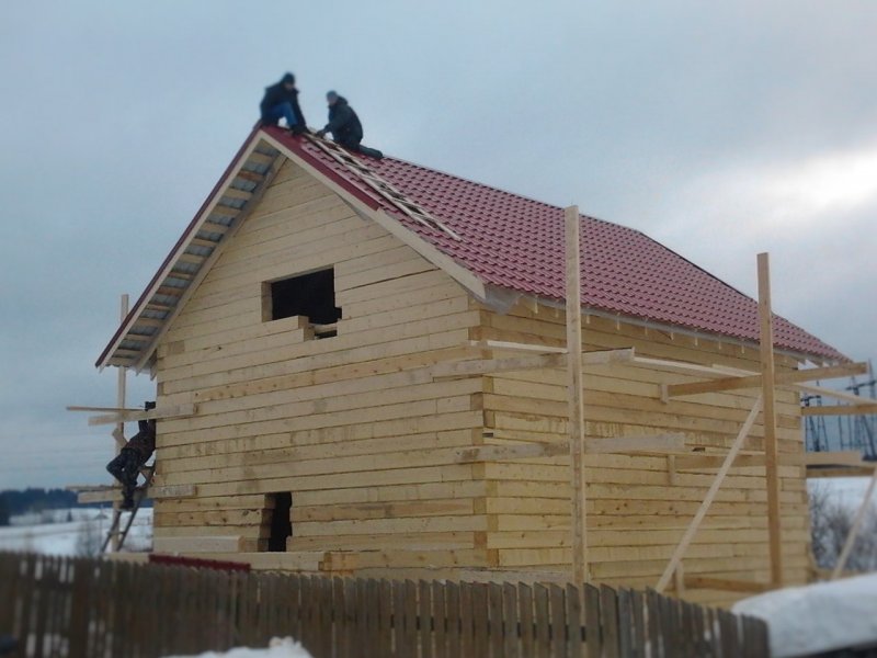 Теплый дом из бруса