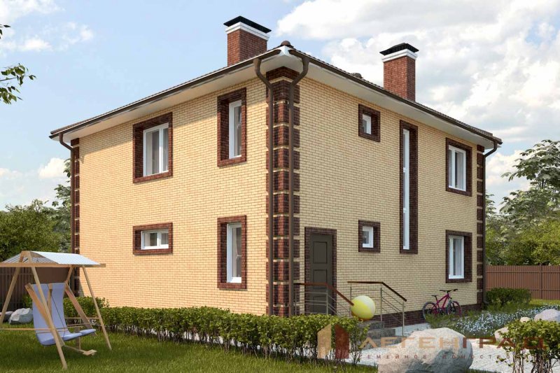 Двухэтажный кирпичный дом 150 кв м