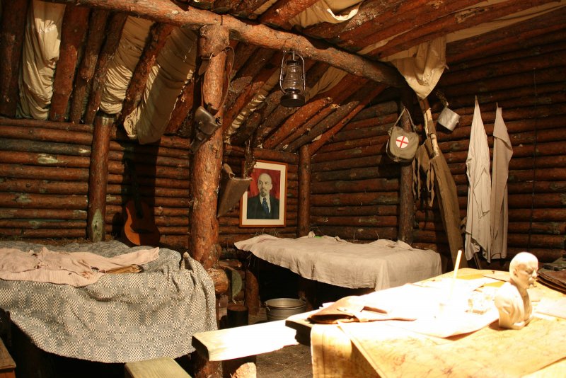 Старая баня внутри