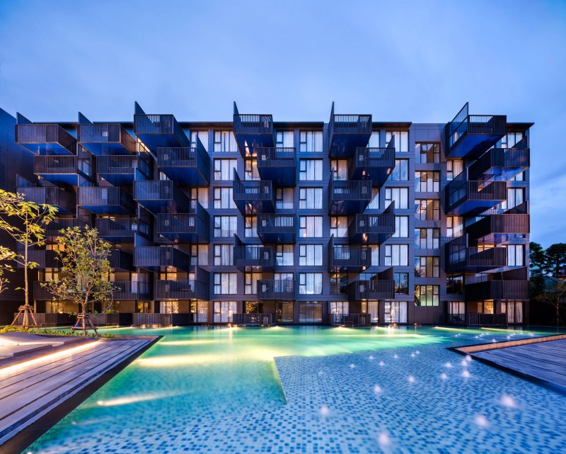 Жилой комплекс Interlace в Сингапуре фасады
