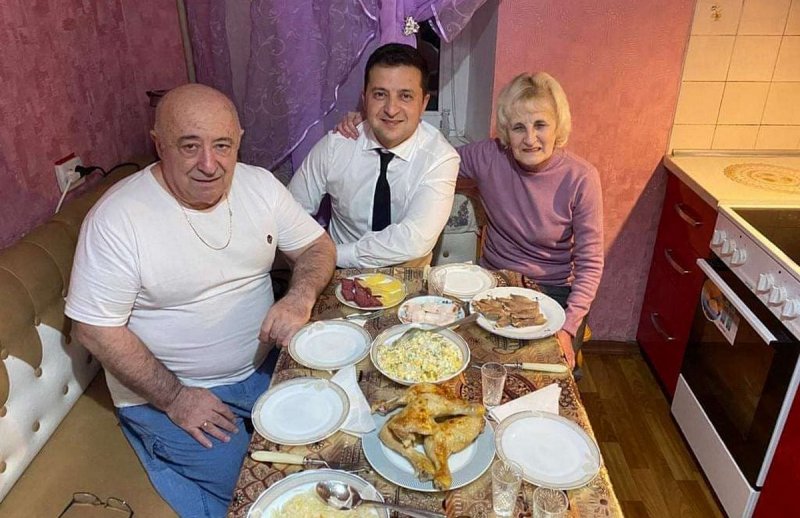 Владимир Зеленский с отцом