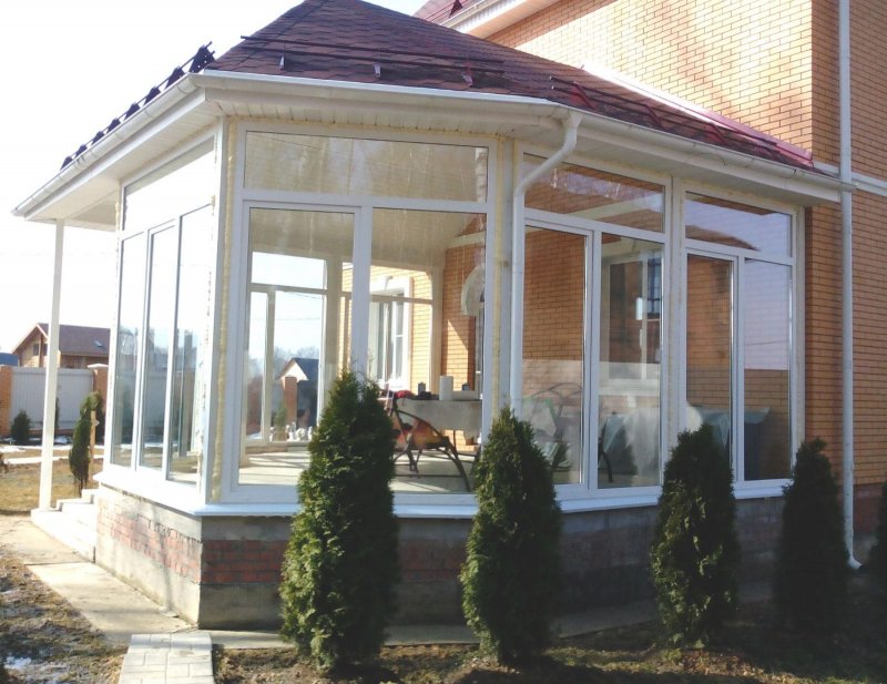 Панорамное остекление веранды