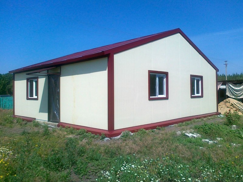 Блок модуль из сэндвич панелей операторская