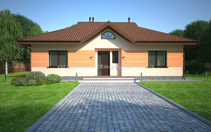 Компактный дом с мансардой