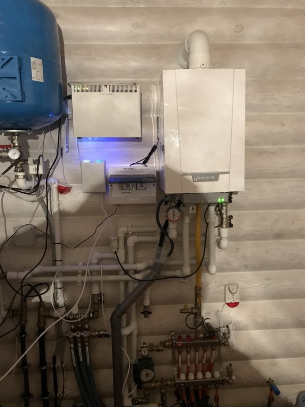 Настенный газовый котел в деревянном доме