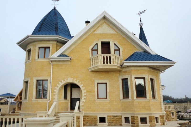 Фасады домов Дагестанский камень