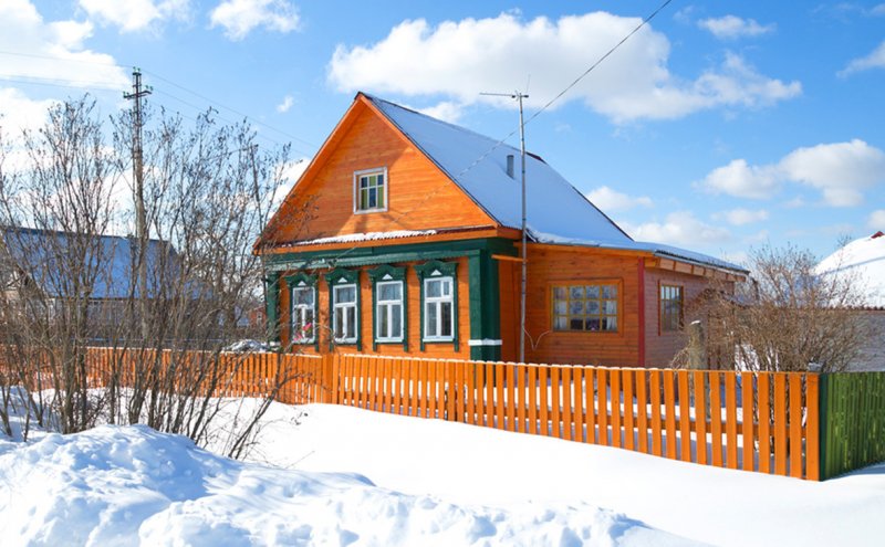 Обычный деревенский дом