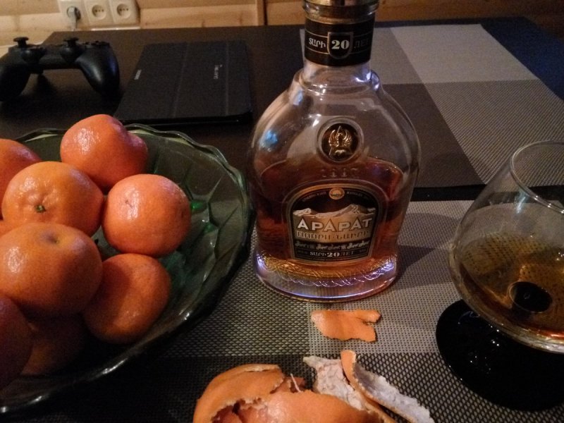 Коньяк с мандаринами
