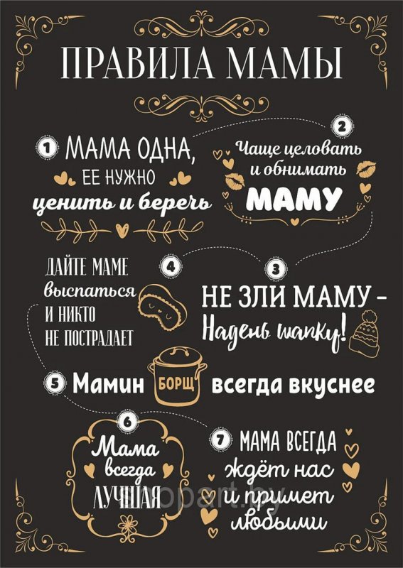Картина правила дома