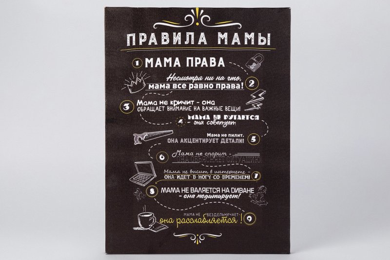 Плакат правила дома