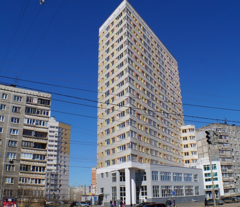 Плоский дом в Москве Пресненский вал