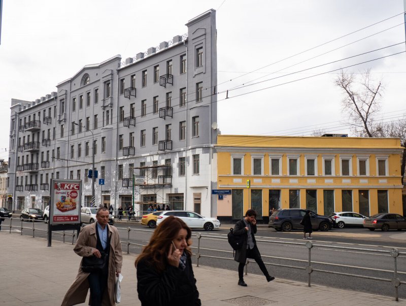 Плоский дом на Таганке вид сверху