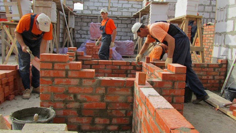 Дом из кирпича этапы строительства