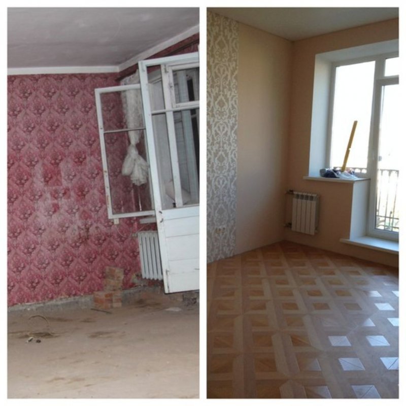 Ремонт до и после