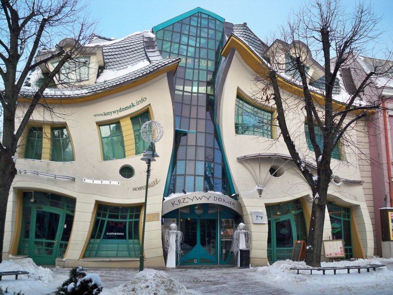 Кривой домик в Сопоте Польша