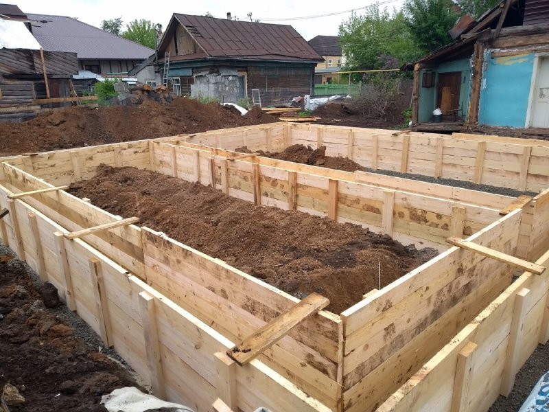 Опалубка для цоколя из досок