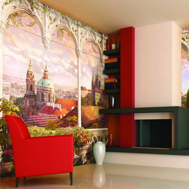 Affresco фрески в интерьере кухни