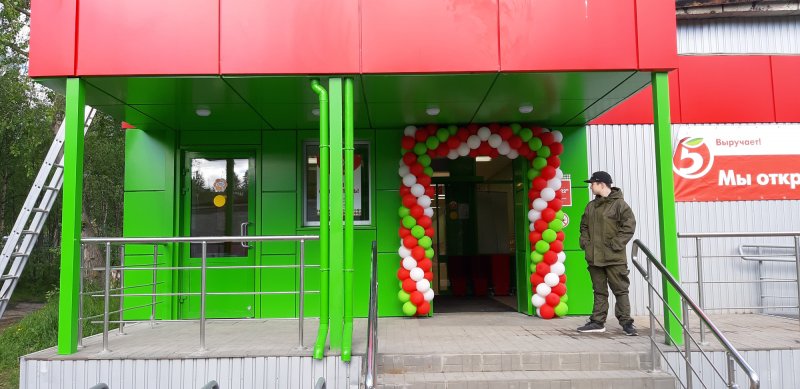 Композитные панели Пятерочка
