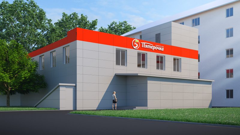 Фасады проектов магазинов Пятерочка