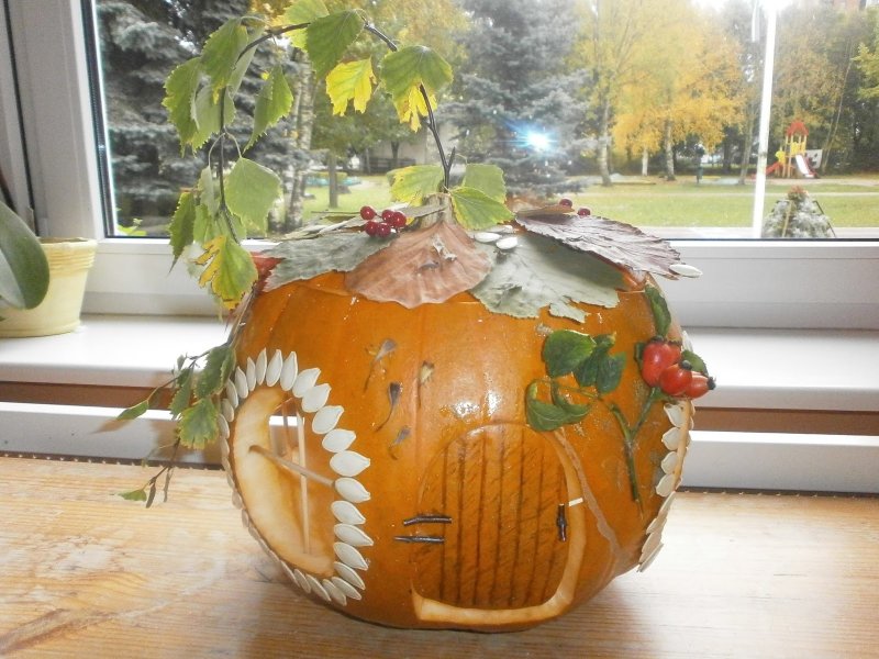 Поделка из тыквы в садик