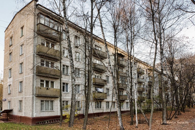 Панельная брежневка 9 этажей