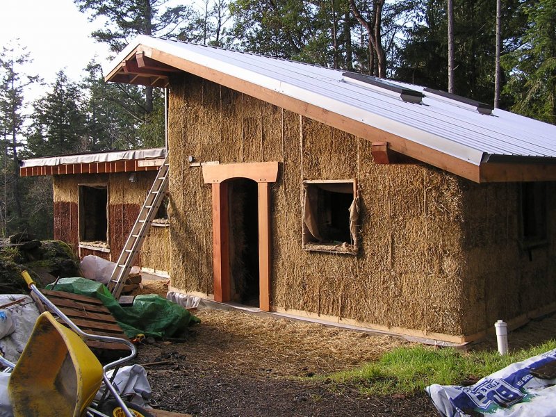 Экодома по методу «Straw-Bale»