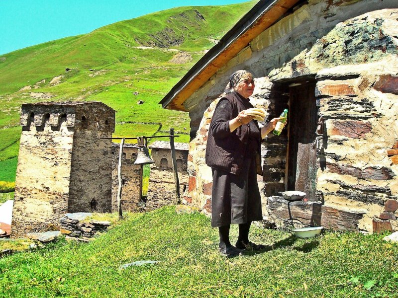 Красивы грузинский дом
