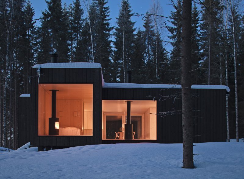 Минималистичный домик, Avanto Architects (Виррат, Финляндия)