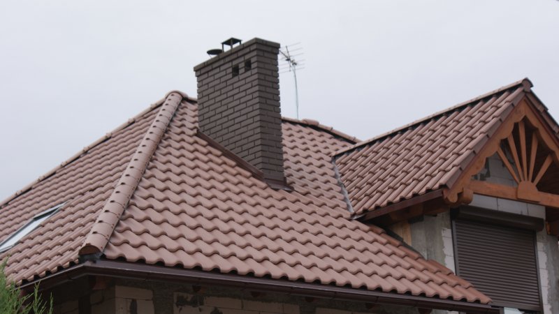 Ангобированная черепица керамическая крыша