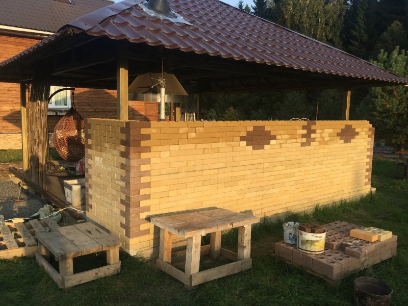 Кладка лего кирпича
