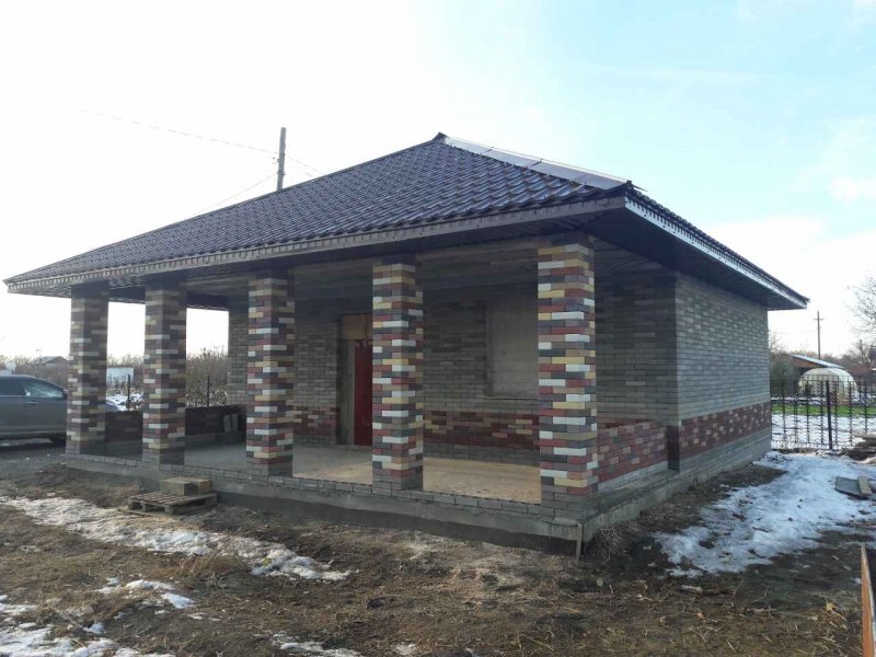 Готовый дом из лего кирпича