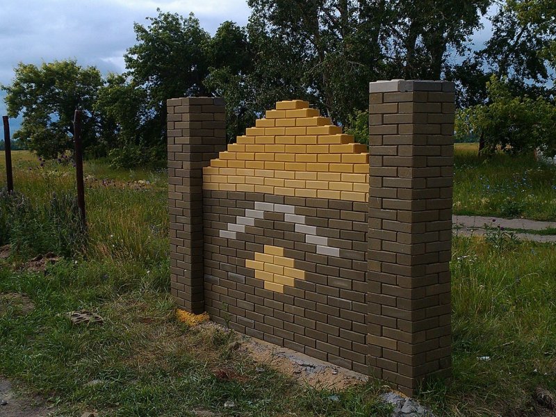 Лего кирпич состаренный