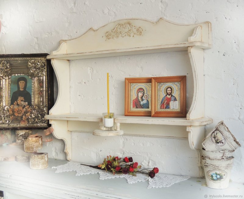 Полка угловая иконостас