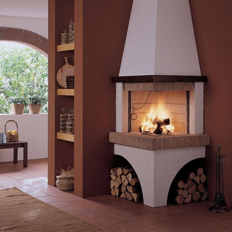 Дровяная печь-камин Fireplace Ancona