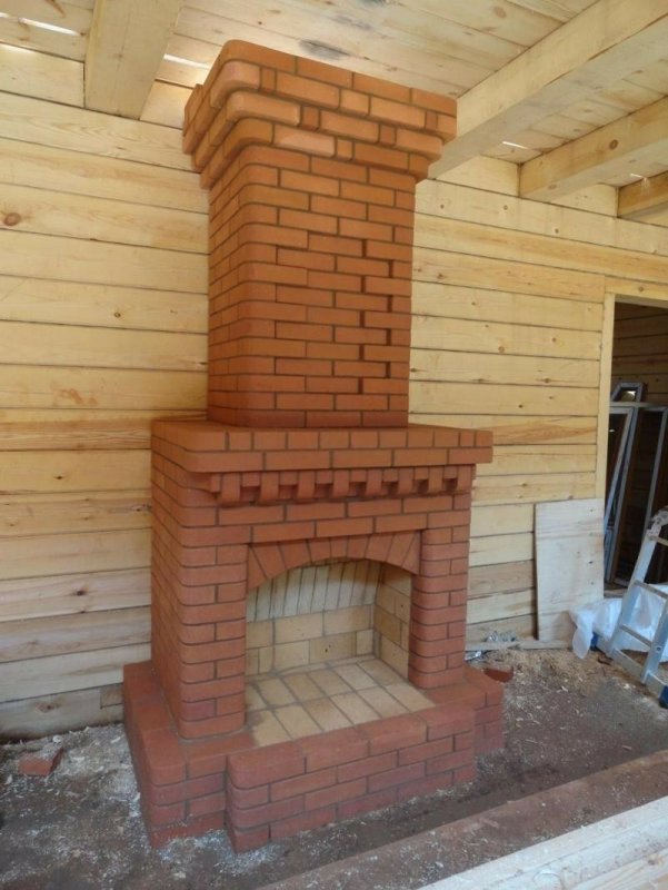 Кладка каминов из кирпича