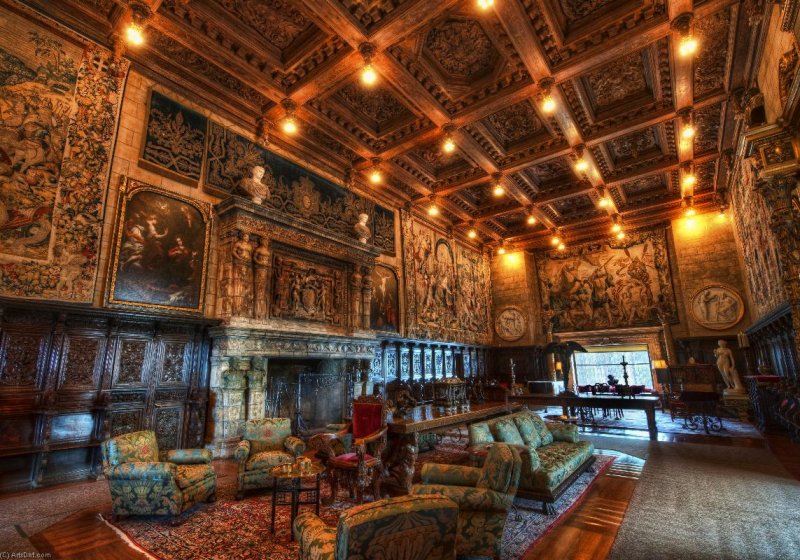 Hearst Castle интерьер