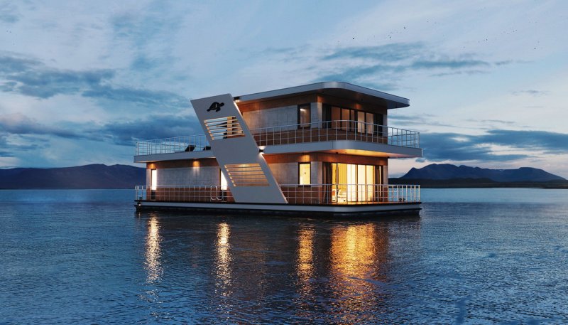 Houseboat в Амстердаме