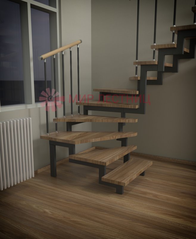 Напольный профиль из натурального дуба PROSLIDER Wood на базе алюминия