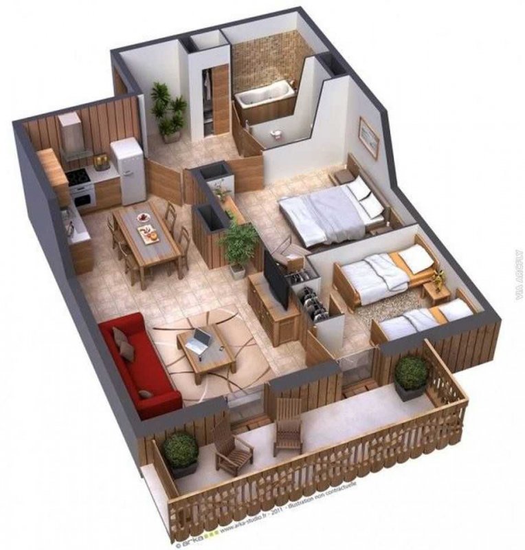 Floorplan 3d проекты