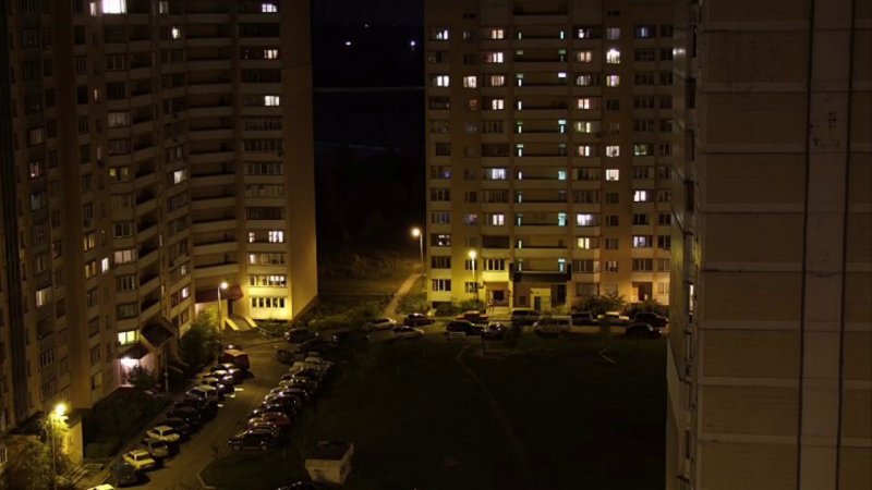 Ночной вид с балкона